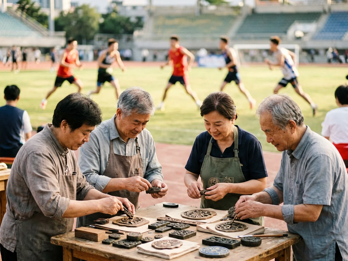 体育赛场准备，奥运资格赛
